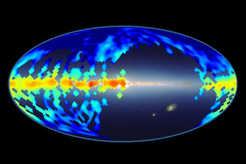 a map of diffuse interstellar bands in the Milky Way