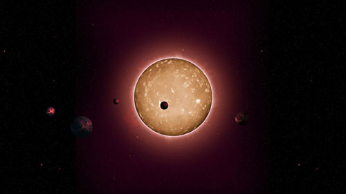  an artist's conception of Kepler-444