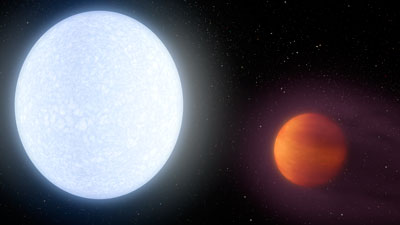a planet that is so hot, its temperature rivals most stars
