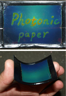 flexible photonic paper