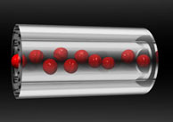protein nanotube incorporating nanoparticles