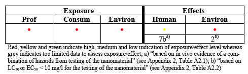 Example of the evaluation of environmental hazard of fullerene