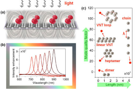 Electromagnetic Field Enhancement and Spectrum Shaping through Plasmonically Integrated Optical Vortices