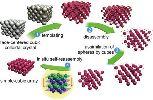 disassembly and self-reassembly in periodic nanostructures