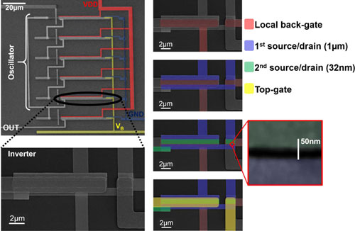 carbon nanotube field-effect transistor IR sensor and interface circuit
