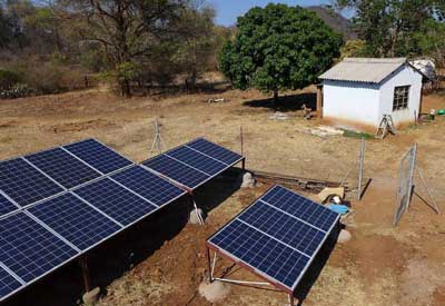 Photovoltaics for water pumping in a village in Zimbabwe