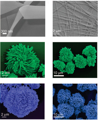 different crystalline nanostructures