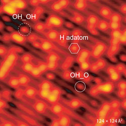 STM images of the h-TiO2(110) surface after oxygen exposure