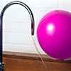 Static Electricity experiment with balloon moving water