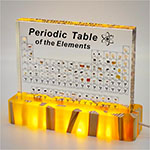 Illuminated Periodic Table with Real Elements thumbnail