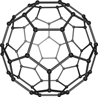 C60 molecule buckyball