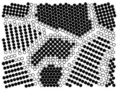 Schematic representation of a nanocrystalline material