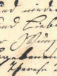 handwriting with ink