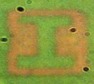 Image of the I logo recorded by the plasmonic film