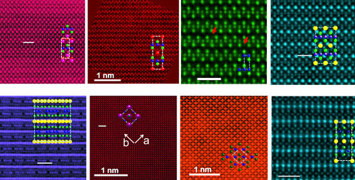 scanning transmission electron microscopy to measure atomic-scale magnetic behavior in several families of iron-based superconductors
