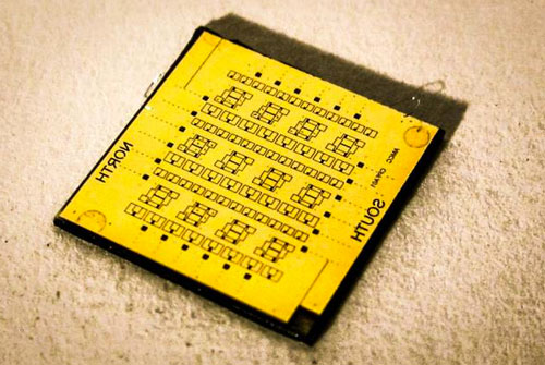 square-centimeter chip containing the nTron adder