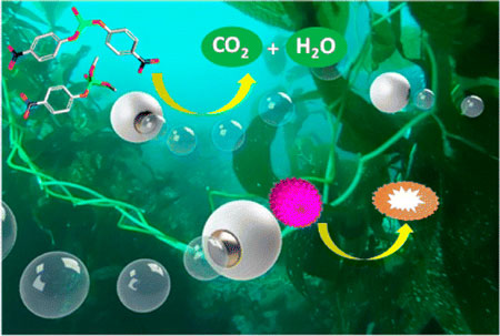 Spherical micromotors fueled by water can neutralize dangerous chemical and biological agents