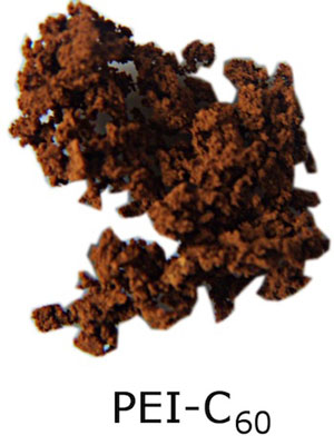 Polyethyleneimine (PEI) with carbon-60 atoms