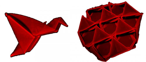 Origami for Self-Folding 3D Structures