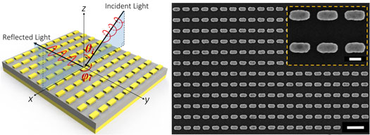 Two-Dimensional Metamaterial Surface Manipulates Light