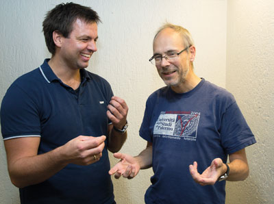 Simen Reine (left) and Trygve Helgaker