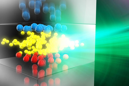 Charge Diffusion in the Transport Region of an OLED