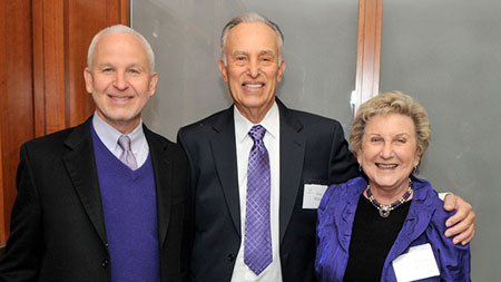 resident Morton Schapiro and Ronald and JoAnne Willens