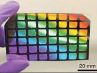 image of a fully integrated chemresistive microhotplate array gas nanosensor