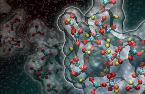 formation of a liquid-like particle during the early stages of calcium carbonate crystallization