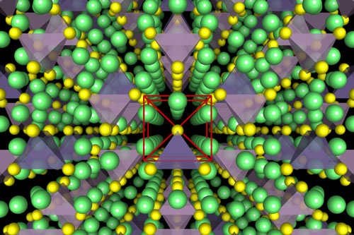 crystal structure of a superionic conductor