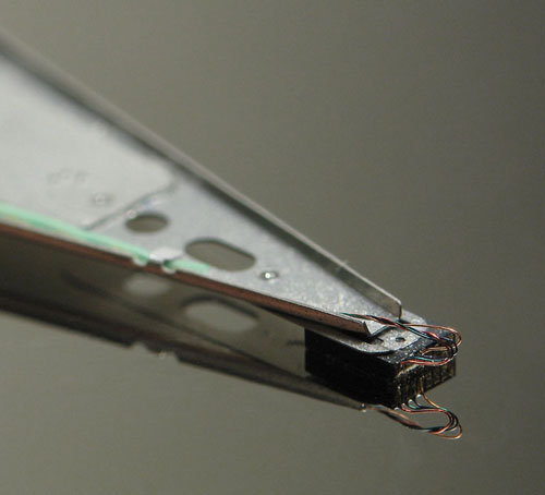 A hard drive read/write head