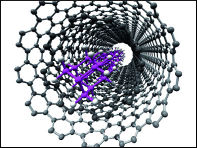 Diamond-like Chains Inside Carbon Nanotubes