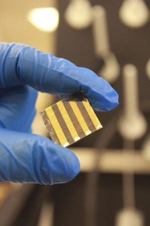 A spray-on nanocrystal solar cell array