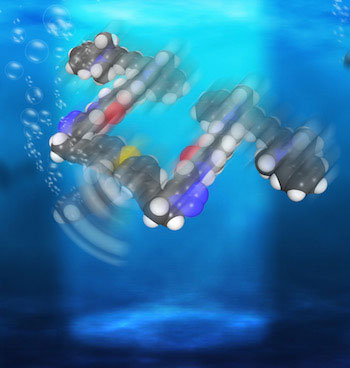 light-driven, single-molecule submersible