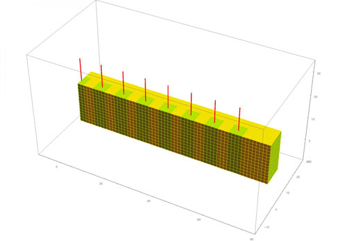 light-responsive fibers embedded into a temperature-sensitive gel