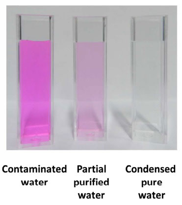 Contaminated water can be cleaned up to varying levels of purity with a new artificial leaf