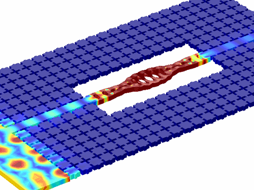 Acoustic waveguide channels phonons into the optomechanical cavity