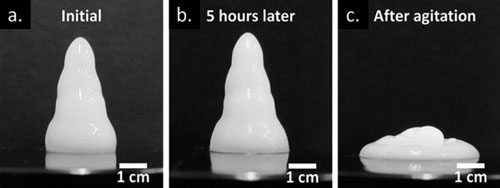 A metal oxide nanoparticle gel