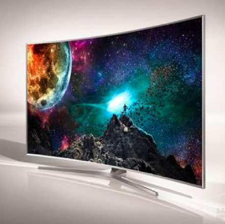 curved OLED television screen