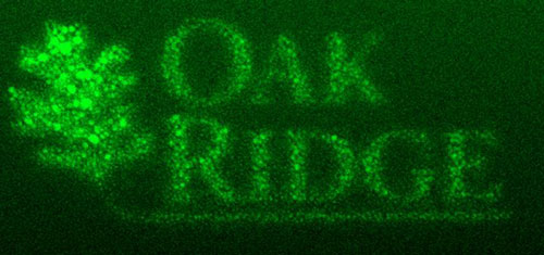 Nanolithography of Oak Ridge National Laboratory Logo