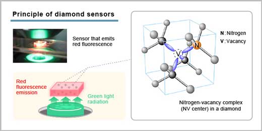 principle of diamond sensors