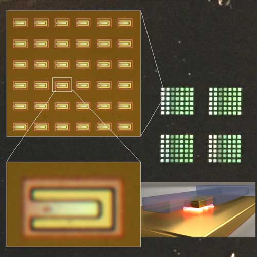 Optical Micrographs of Plasmonic Gap Resonators