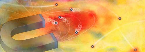 confining the behavior of electrons by using extremely high magnetic fields