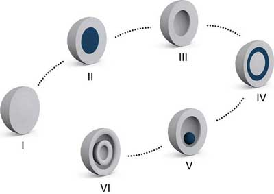 schematic representation of various forms of micro-/nanostructures