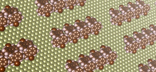 Formation of Chain-Shaped Structures on a Copper Surface