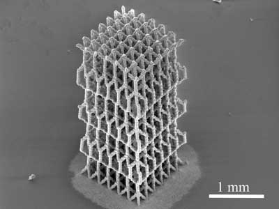 3D-printed microstructure