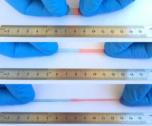 self-healing, stretchable material