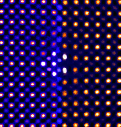 Nano-Image of Shifting Atoms