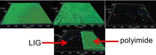 laser-induced graphene kills bacteria