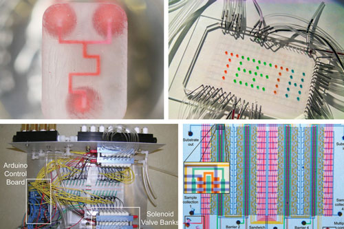 blueprints for microfluidic parts